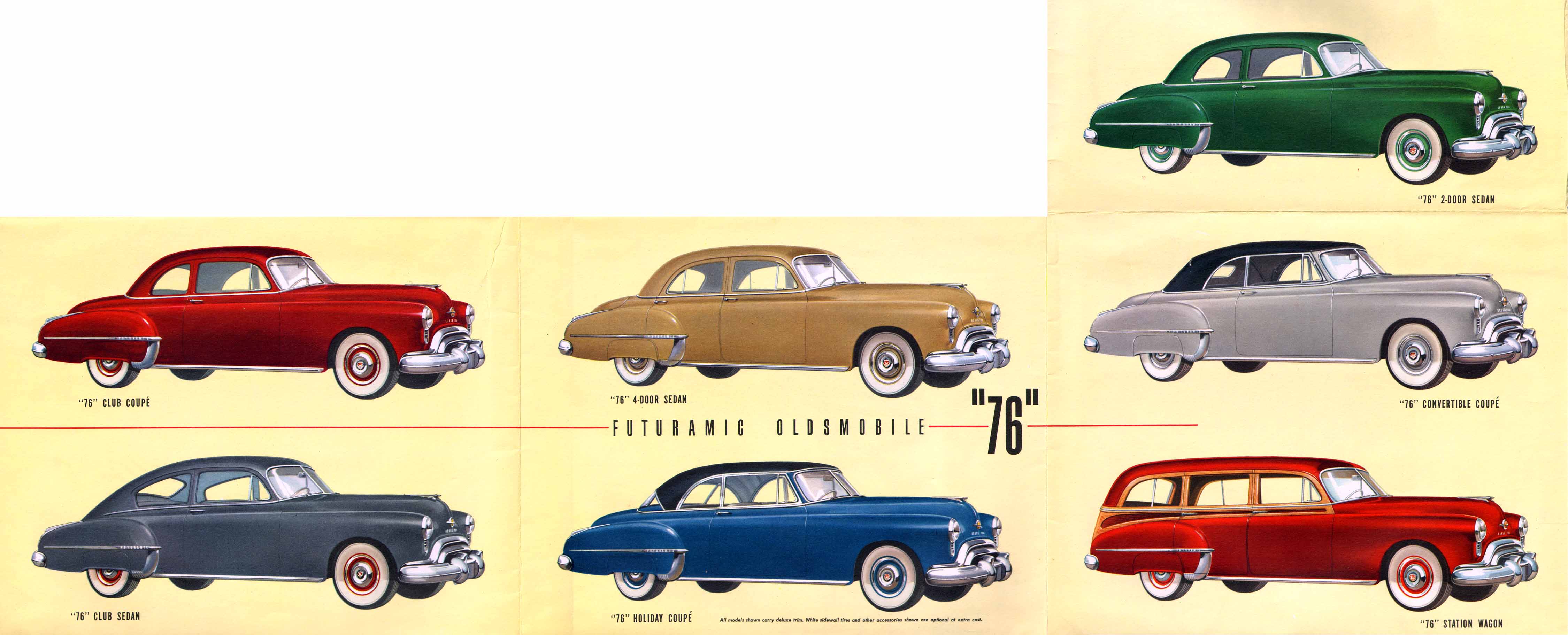 1950 Oldsmobile Motor Cars Foldout Page 4